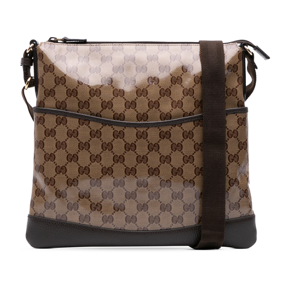 Pre-Loved Gucci GG Crystal Flat Messenger Bag - Picture 1 of 8